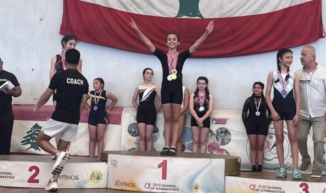 تالين الحولي من مشمش بطلة لبنان في الجمباز